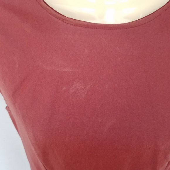 Joyce Leslie Red Bodycon Open Back Dress M - Picture 8 of 8